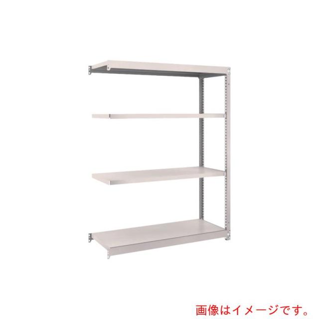 トラスコ中山（TRUSCO）　TRUSCO　スチールラック　Ｍ１．５型軽中量棚　１１６０×４４５×Ｈ１５００　４段連結　ネオグレー　【品番：M1.5-5444B】