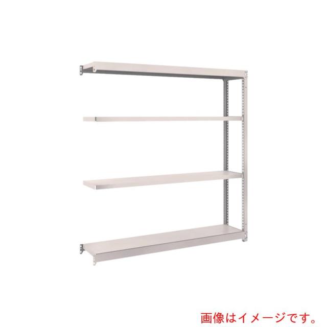 トラスコ中山（TRUSCO）　TRUSCO　スチールラック　Ｍ１．５型軽中量棚　１４６０×２９５×Ｈ１５００　４段連結　ネオグレー　【品番：M1.5-5534B】