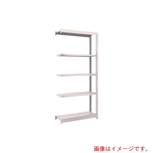 トラスコ中山（TRUSCO）　TRUSCO　スチールラック　Ｍ１．５型軽中量棚　８６０×２９５×Ｈ１８００　５段連結　ネオグレー　【品番：M1.5-6335B】