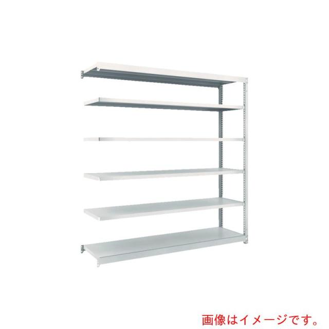 トラスコ中山（TRUSCO）　TRUSCO　スチールラック　Ｍ１．５型軽中量棚　８６０×２９５×Ｈ１８００　６段連結　ネオグレー　【品番：M1.5-6336B】