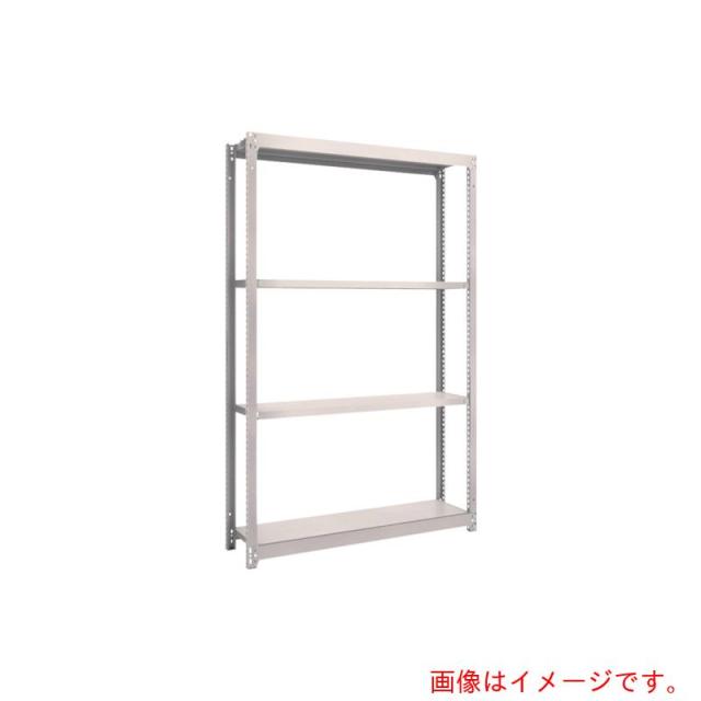 トラスコ中山（TRUSCO）　TRUSCO　スチールラック　Ｍ１．５型軽中量棚　１１６０×２９５×Ｈ１８００　４段単体　ネオグレー　【品番：M1.5-6434】