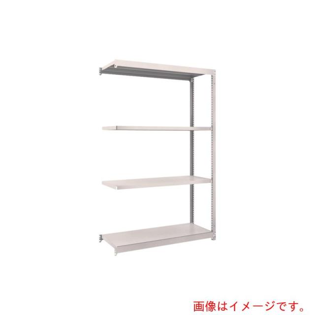トラスコ中山（TRUSCO）　TRUSCO　スチールラック　Ｍ１．５型軽中量棚　１１６０×４４５×Ｈ１８００　４段連結　ネオグレー　【品番：M1.5-6444B】