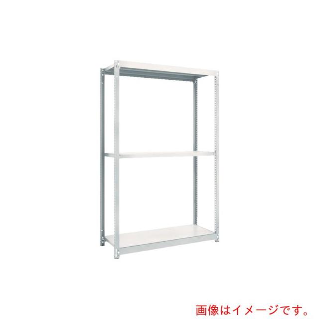 トラスコ中山（TRUSCO）　TRUSCO　スチールラック　Ｍ１．５型軽中量棚　１４６０Ｘ２９５ＸＨ１８００　３段単体　ネオグレー　【品番：M1.5-6533】