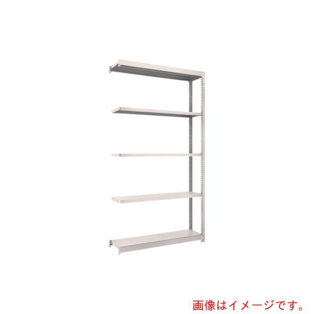 トラスコ中山（TRUSCO）　TRUSCO　スチールラック　Ｍ１．５型軽中量棚　１１６０Ｘ２９５ＸＨ２１００　５段連結　ネオグレー　【品番：M1.5-7435B】