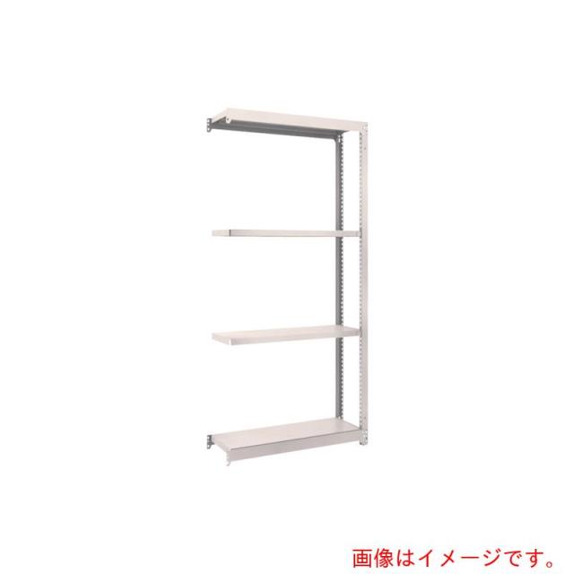 トラスコ中山（TRUSCO）　TRUSCO　スチールラック　Ｍ１．５型軽中量棚　１１６０Ｘ２９５ＸＨ２４００　４段連結　ネオグレー　【品番：M1.5-8434B】