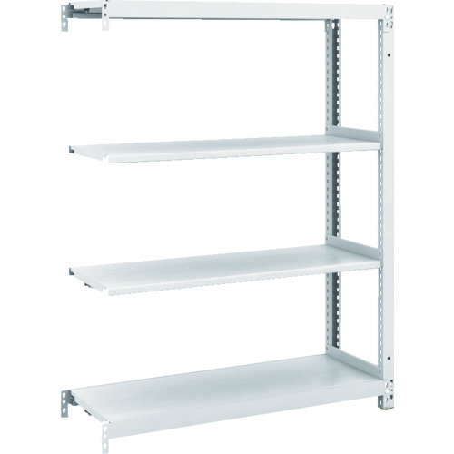 トラスコ中山（TRUSCO）　TRUSCO　スチールラック　Ｍ１型抗菌塗装ボルトレス軽量棚９００Ｘ３２０ＸＨ１２００　４段　連結　【品番：M1-4334B】