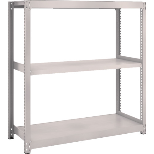 トラスコ中山（TRUSCO）　TRUSCO　スチールラック　Ｍ２型軽中量棚　１１６０Ｘ４５０ＸＨ１２００　３段　単体　ネオグレー　【品番：M2-4443】