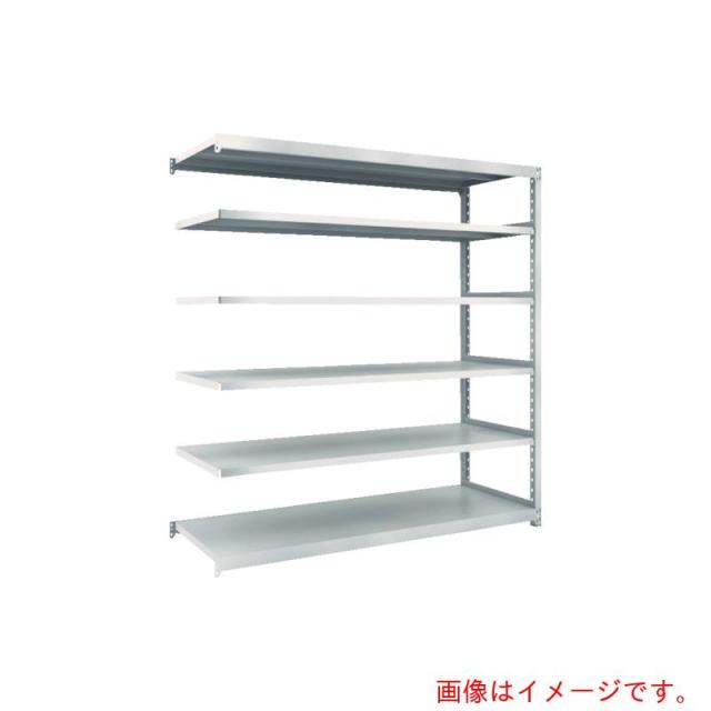 トラスコ中山（TRUSCO）　TRUSCO　スチールラック　Ｍ２型軽中量棚　８６０×３００×Ｈ１８００　６段　連結　ネオグレー　【品番：M2-6336B】