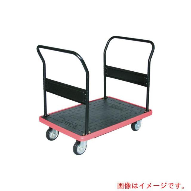 トラスコ中山（TRUSCO）　TRUSCO　ＭＫＰ樹脂製台車　両袖ハンドル　７１６×４３６　【品番：MKP-153】