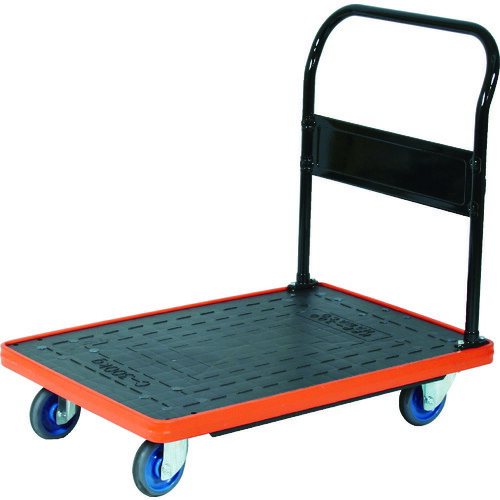 トラスコ中山（TRUSCO）　TRUSCO　ＭＫＰ樹脂製台車　固定式　７１６Ｘ４３６　ウレタン　【品番：MKP-158U】