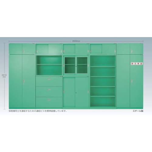 トラスコ中山（TRUSCO）　TRUSCO　ＭＵ型保管庫　両開き　９００Ｘ４５０ＸＨ３８０　【品番：MUH-4A】_1