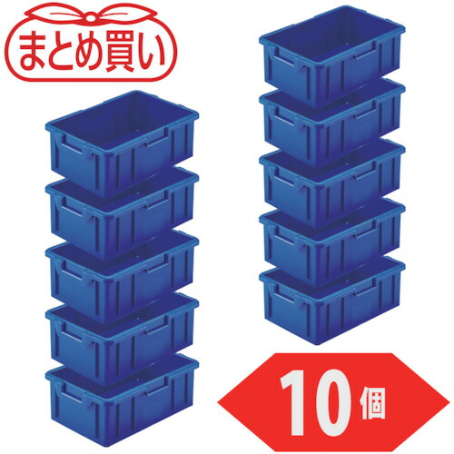 トラスコ中山（TRUSCO）　TRUSCO　まとめ買い　ＮＳ型コンテナ　１０Ｌ　ブルー　１０個　【品番：NS-10N-B-10P】