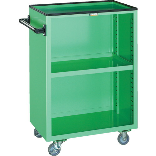 トラスコ中山（TRUSCO）　TRUSCO　ツールワゴン　６００Ｘ４００ＸＨ８８０　幕板付　ヤンググリーン　【品番：NTS-307N-YG】