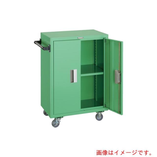 トラスコ中山（TRUSCO）　TRUSCO　ツールワゴン　６００Ｘ４００ＸＨ８８０　扉付　ヤンググリーン　【品番：NTS-501N-YG】
