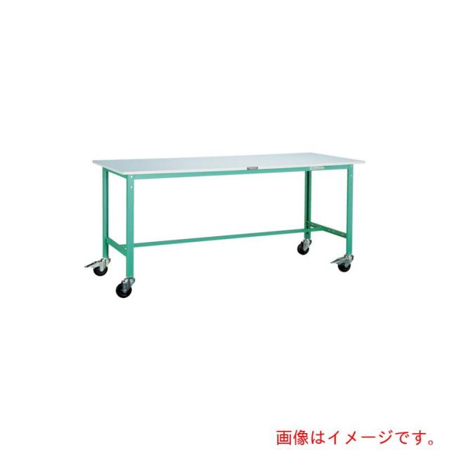 トラスコ中山（TRUSCO）　TRUSCO　軽荷重作業台（１５０ｋｇ）ＡＥ型　９００Ｘ６００ＸＨ８４５　φ１００キャスター付　ダークグレー色　【品番：RAE-0960C100 DG】