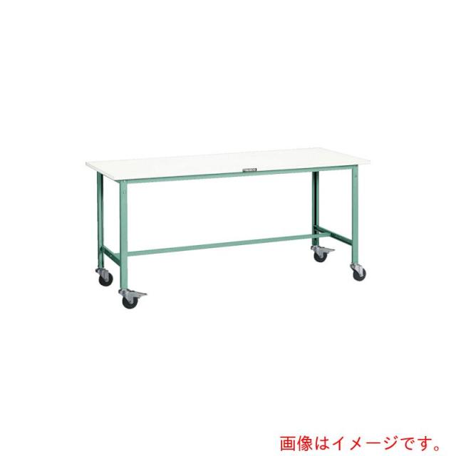 トラスコ中山（TRUSCO）　TRUSCO　軽荷重作業台（１５０ｋｇ）ＡＥ型　９００Ｘ６００ＸＨ８４５　φ１００キャスター付　ホワイト色　【品番：RAE-0960C100 W】