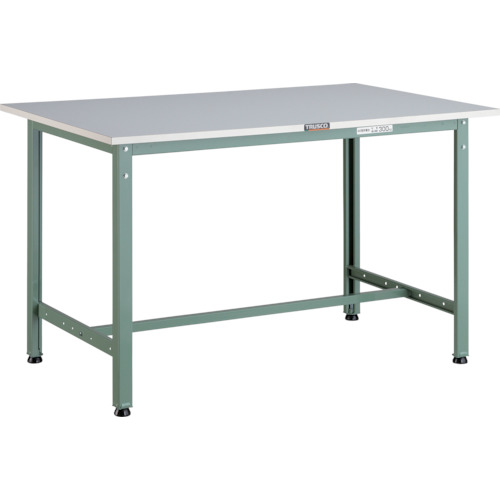 トラスコ中山（TRUSCO）　TRUSCO　軽荷重作業台（３００ｋｇ）ＡＥ型　１２００Ｘ７５０ＸＨ７４０　基本タイプ　グリーン色　【品番：RAE-1200】