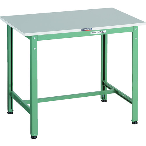 トラスコ中山（TRUSCO）　TRUSCO　軽荷重作業台（３００ｋｇ）ＲＡＥ２型　ＲｏＨＳ２対応天板　９００Ｘ６００ＸＨ７４０　グリーン色　【品番：RAE2-0960】