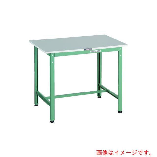 トラスコ中山（TRUSCO）　TRUSCO　軽荷重作業台（３００ｋｇ）ＲＡＥ２型　ＲｏＨＳ２対応天板　９００Ｘ７５０ＸＨ７４０　グリーン色　【品番：RAE2-0975】