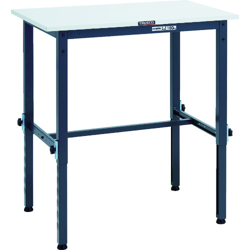 トラスコ中山（TRUSCO）　TRUSCO　軽荷重作業台高さ調節式（１５０ｋｇ）ＡＥＭ型　９００Ｘ６００ＸＨ６５０〜９５０　基本タイプ　ダークグレー色　【品番：RAEM-0960 DG】