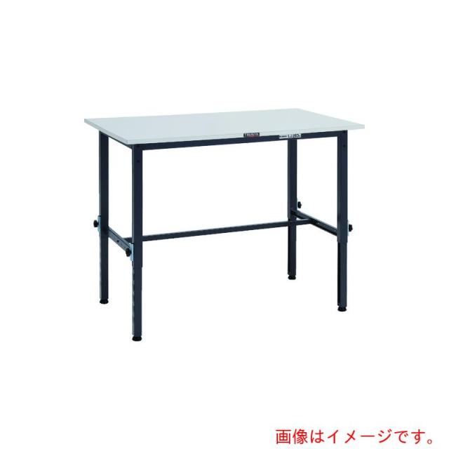 トラスコ中山（TRUSCO）　TRUSCO　軽荷重作業台高さ調節式（１５０ｋｇ）ＡＥＭ型　１２００Ｘ６００ＸＨ６５０〜９５０　基本タイプ　ダークグレー色　【品番：RAEM-1260 DG】