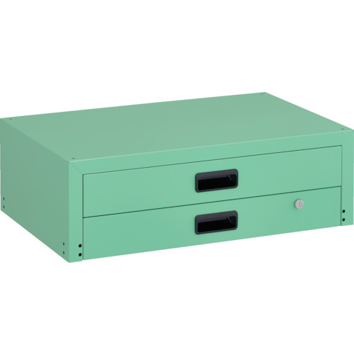トラスコ中山（TRUSCO）　TRUSCO　ツールワゴン　ラビットワゴン用２段引出　７００Ｘ４５０　ヤンググリーン　【品番：RBW-75X YG】