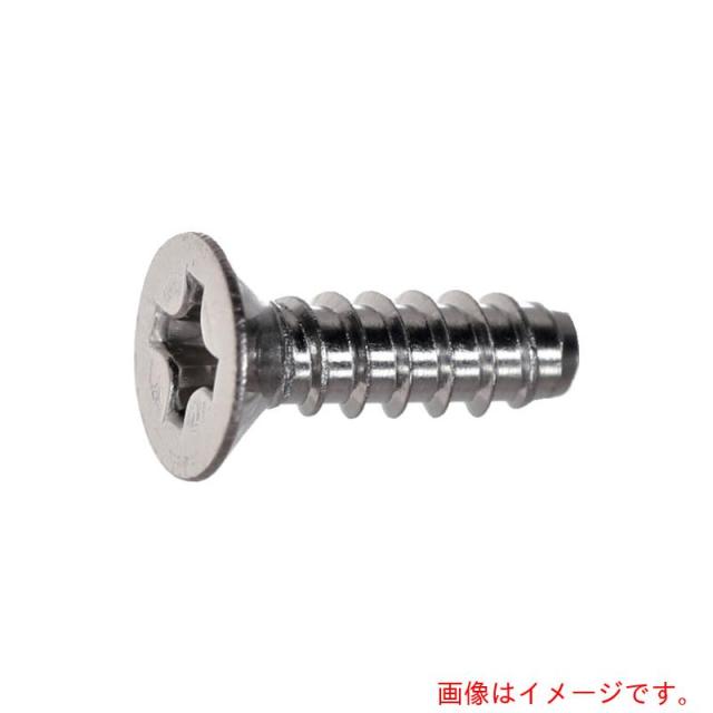 トラスコ中山（TRUSCO）　TRUSCO　皿頭タッピングねじ　２種溝なしＢ０　ステンレス　Ｍ３×８　１２００本入　ヘキサゴンパック　【品番：S041-0308】