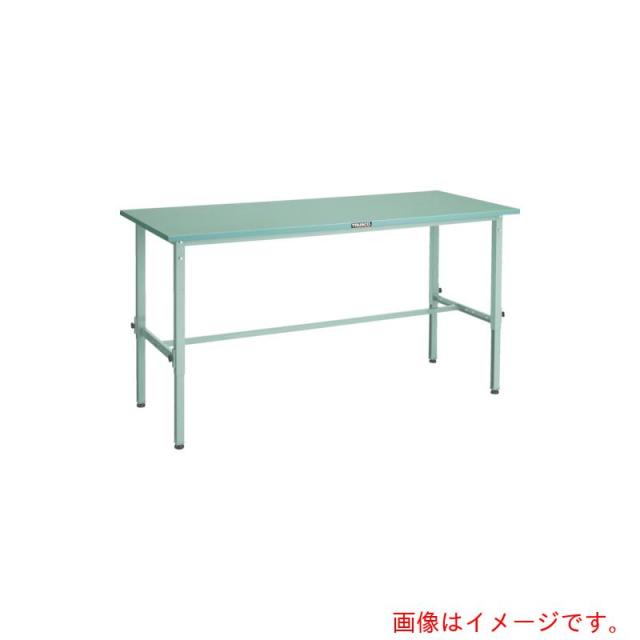 トラスコ中山（TRUSCO）　TRUSCO　軽荷重作業台高さ調節式（１５０ｋｇ）ＡＥＭ型　１２００Ｘ６００ＸＨ６５０〜９５０　基本タイプ　ホワイト色　【品番：SAEM-1260 W】