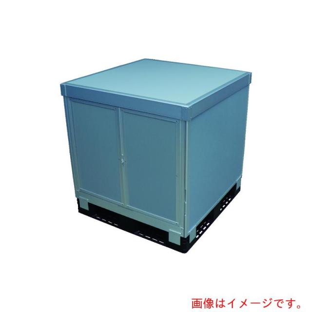 トラスコ中山（TRUSCO）　TRUSCO　パレットボックス　スタックカーゴ２面観音扉・２面パネルタイプ　１１００×１１００×Ｈ９００　【品番：SCP2T2-1190】