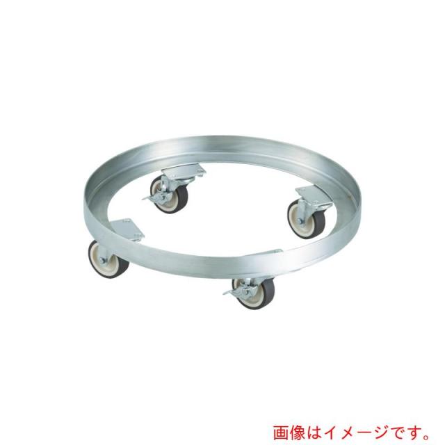 トラスコ中山（TRUSCO）　TRUSCO　ＳＵＳ３０４　ドラム缶台車　２００Ｌ　ステン金具　ＮＵ車輪　【品番：SDA-200-SNU】