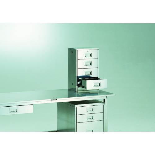 トラスコ中山（TRUSCO）　TRUSCO　ＳＵＳ３０４卓上保管庫　引出４段　３６０×２８０×Ｈ６００　【品番：SH-A】_1