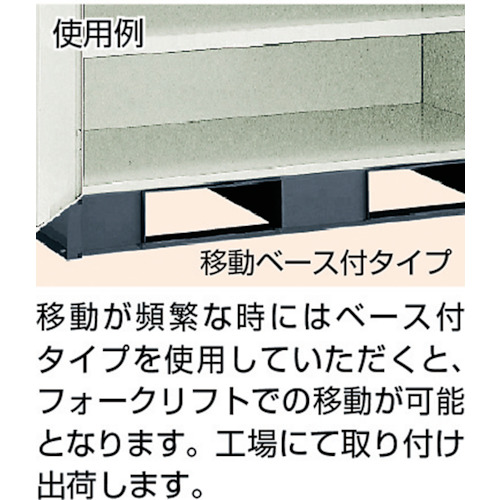 トラスコ中山（TRUSCO）　TRUSCO　スーパーヘビーキャビネット用ベ−ス　１２００Ｘ６５０用　【品番：SHC-LB】