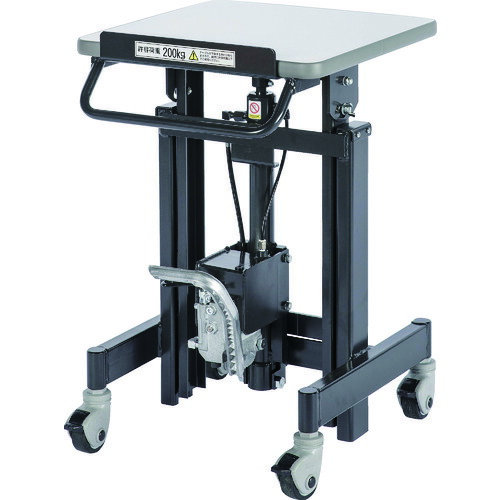 トラスコ中山（TRUSCO）　TRUSCO　昇降スタンド　油圧式チルト付　４５０Ｘ４５０ＸＨ６８０−１０００　【品番：SHSHN-200-45C】