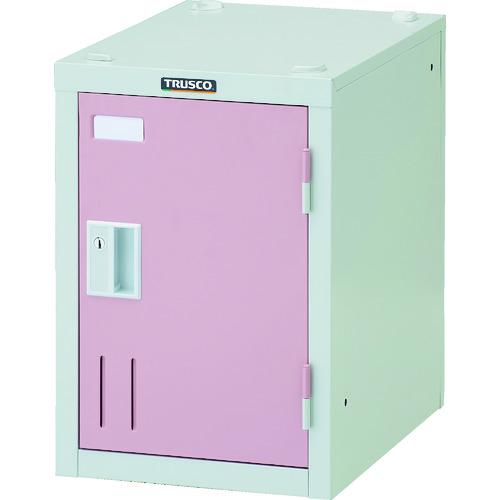 トラスコ中山（TRUSCO）　TRUSCO　ミニロッカー　１人用　ピンク　シリンダ錠式　【品番：SHW1A-P】