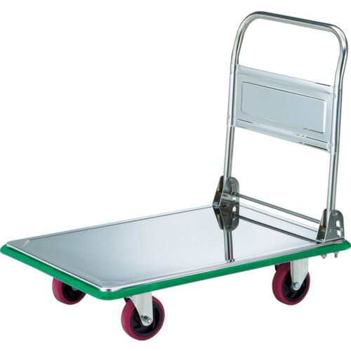 トラスコ中山（TRUSCO）　TRUSCO　オールＳＵＳ製運搬車　折りたたみ式　９１５×６１５　省音ウレタン車　【品番：SUS-301NU】 94,658円