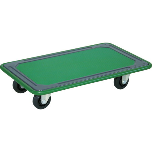 トラスコ中山（TRUSCO）　TRUSCO　ハイグレード省音平台車　７４０Ｘ４６０　４輪自在　【品番：T115SGY】