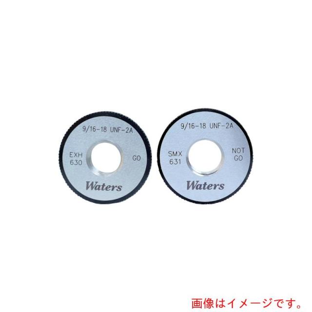 ウォーターズ（WATERS）　ＷＡＴＥＲＳ　ユニファイねじ用リングゲージ（ＵＮＦ）　呼び寸法（ｍｍ）３／８　【品番：WR3/8-24UNF2A】