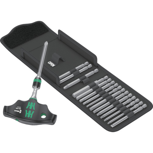 Wera　４００ＲＡ　Ｔ型差替式ラチェットドライバー　ビットセット　【品番：023471】