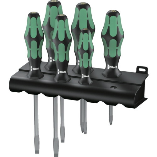 Wera　３３４／３５０／３５４／７　ドライバーセット　日本仕様　ラック付　【品番：344953】