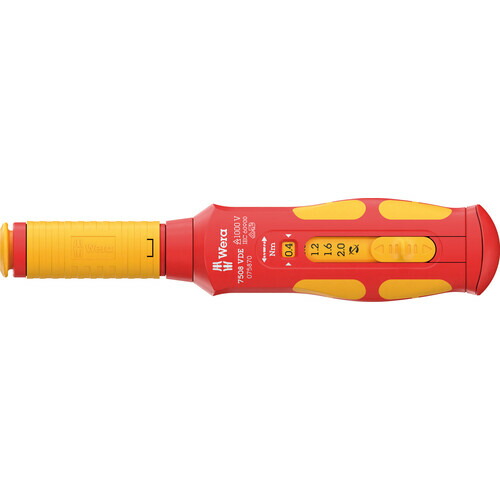 Wera　７５０８　ＶＤＥ　絶縁　クラフトフォーム　セーフトルク　スピード　トルクレンチ　０．４−２．０Ｎｍ　【品番：075870】
