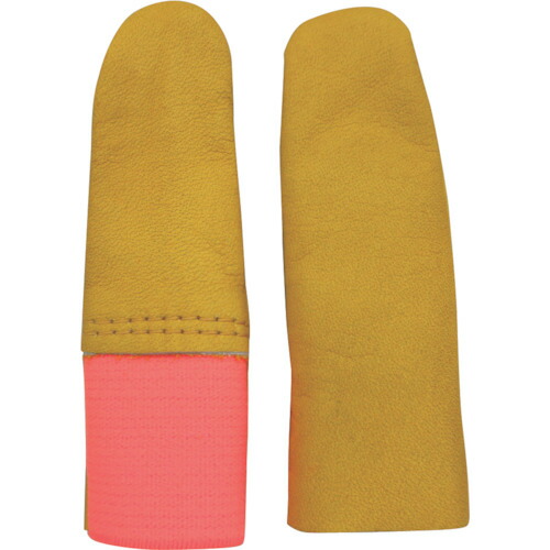 ウインセス　ＷＩＮＣＥＳＳ　牛革指サック　男性　人差指用　オレンジ　（１０本入り）　【品番：4017M2-OR】