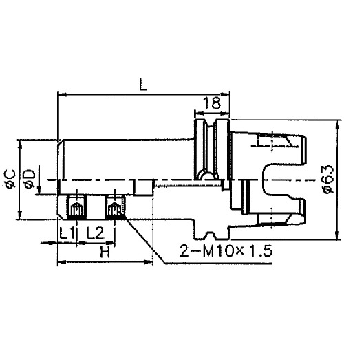 Winwell Japan　ＷＩＮＷＥＬＬ　ＫＭ６３ＸＭＺ?ＥＭ／サイドロックホルダ　【品番：KM63XMZ-EM25-80Y-D】