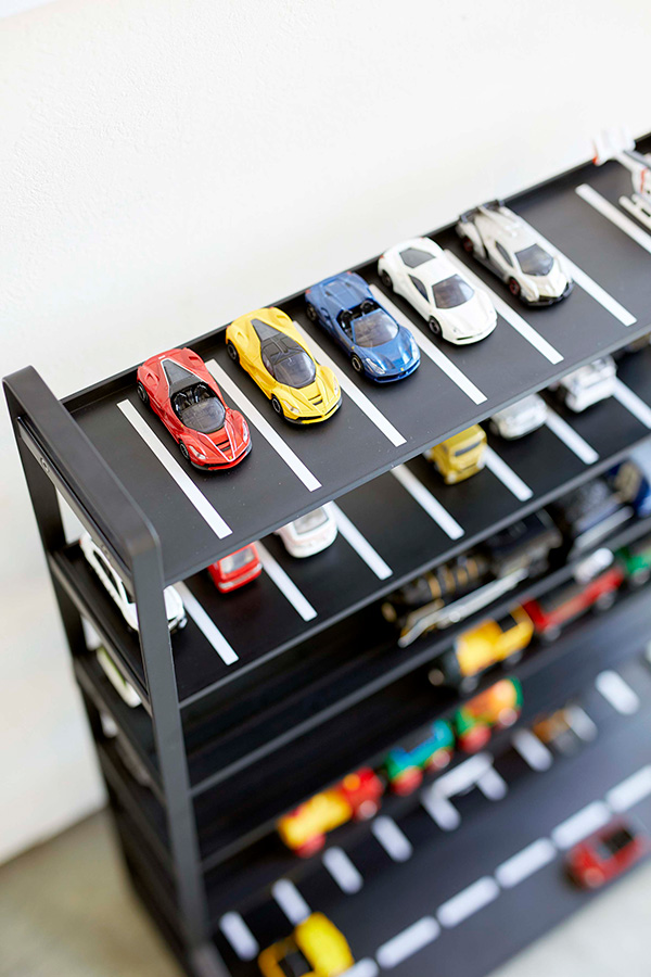 山崎実業 ミニカー&レールトイラック タワー ブラック 4903208050197 【品番：05019】_2