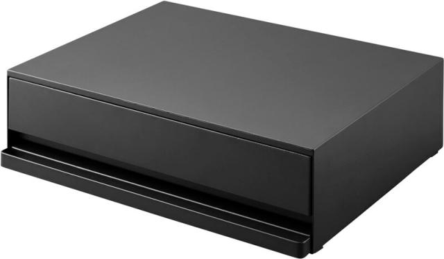 山崎実業 ツーウェイ キッチン家電下引き出し&スライドテーブル タワー ブラック 4903208020084 【品番：02008】_1