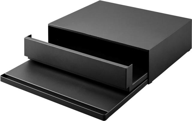 山崎実業 ツーウェイ キッチン家電下引き出し&スライドテーブル タワー ブラック 4903208020084 【品番：02008】_2