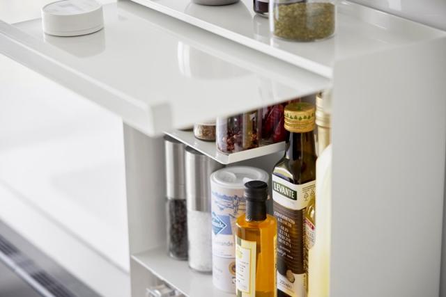 山崎実業 前が開く 隠せる調味料ラック タワー ホワイト 4903208020091 【品番：02009】_8