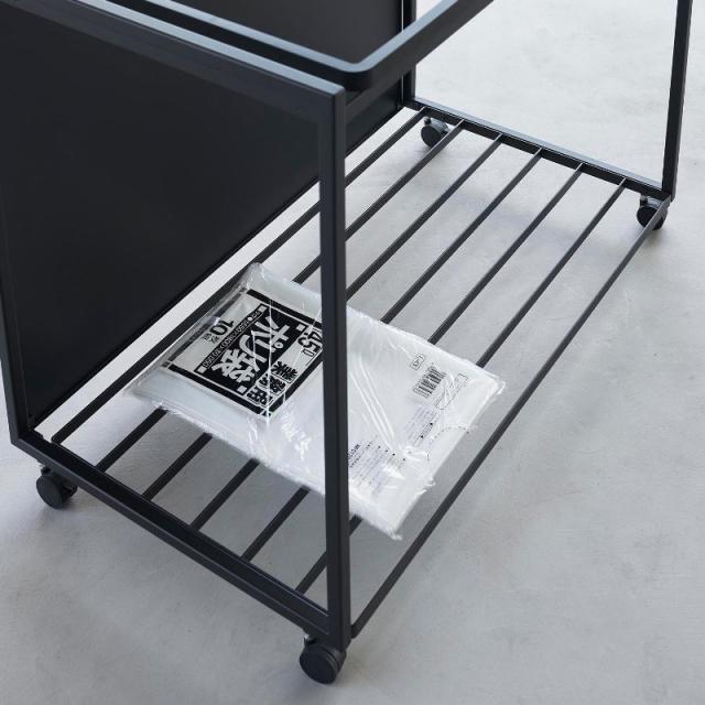 山崎実業　目隠し分別ダストワゴン タワー 45L 3分別 ブラック 4903208018272　【品番：01827】_17
