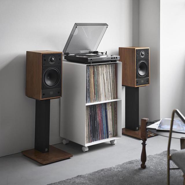 山崎実業　レコードラック タワー ホワイト 4903208102292　【品番：10229】
