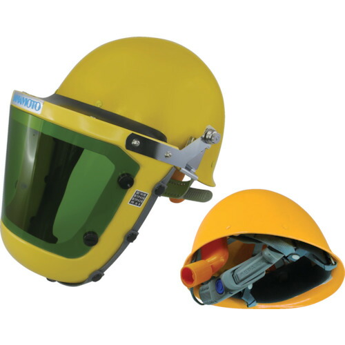 山本光学　ＹＡＭＡＭＯＴＯ　電動ファンパーツ　フェイスシールド　遮光レンズ＃１．７　ヘルメット付　【品番：KF-10W2SOM】