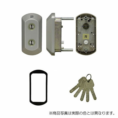 YKK AP　高性能シリンダー（JN仕様）　外観右吊元　シルバー　【品番：YS HHJ-0576JN（YS HHJ0576JN）